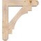 Ekena Millwork Merced Craftsman Smooth Bracket w/ Offset Brace, Douglas Fir, 7 1/2"W x 34"D x 38"H BKT0806X34X38MRC04SDF - alternate 2